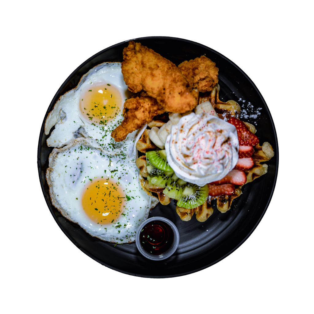 Waffles con Pollo Deluxe